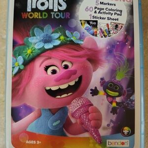 Dreamworks Trolls World Tour Activity Pad — Pink, Blue, Green